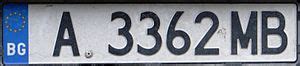 fake bulgarian licence plate